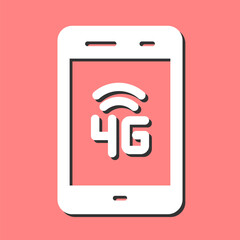 Wall Mural - 4G Vector Icon