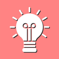 Wall Mural - Light Bulb Vector Icon