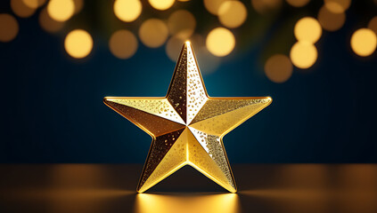 glittery gold star shining bright perfect holiday designs