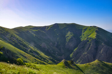 Wall Mural - scenic view of volcanic Mount Ara crater (Aragatsotn province, Armenia)