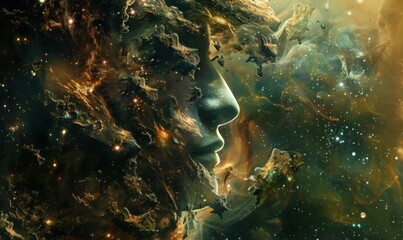 Hive Mind Collective of Galactic Travelers, 4K hyperrealistic photo