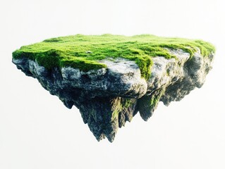 Wall Mural - Floating island with grass