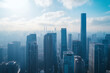 © song - Aerial View of City Skyline with Skyscrapers and Buildings