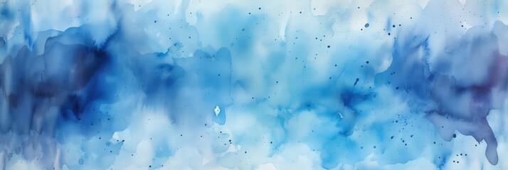 Poster - Abstract Blue Watercolor Background