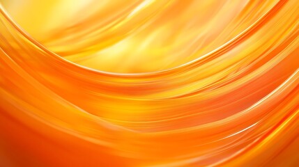 Wall Mural - Abstract Orange and Yellow Swirling Pattern