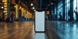 © Kishan - Smartphone with Blank Screen in Modern Gym Interior, Generative AI