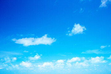Wall Mural - blue sky with white clouds