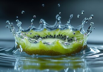 Poster - Kiwi Water Splash.