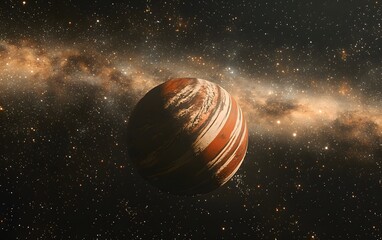 stunning view of a distant planet in the cosmos