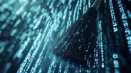 Abstract digital data stream background