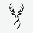 © skcpdesign - Deer logo  deer icon  deer head  vector Collection of black deer icons.Logo of deer.Deer simple icon.Reindeer vector symbols.Set of deers.