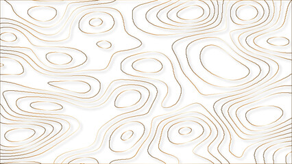 Wall Mural - Image grid geographic relief topographic contour line map vector. Modern wavy white topography abstracted on a white backdrop.