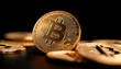 © Wonderful Studio - Bitcoin coins on a dark background, showcasing the cryptocurrency trend.