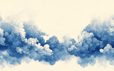 Traditional Chinese element cloud art background
