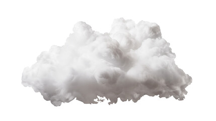 Wall Mural - Fluffy White Cloud on Transparent