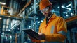 © Viktor - Engineer wearing safety helmet at construction site.