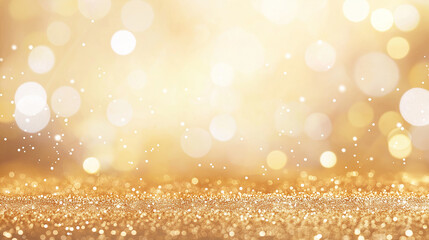 Abstract gold background, glamour bokeh, luxury background.