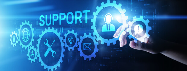 Fototapete - Support Customer service satisfaction business technology concept.