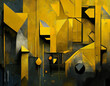 © Ranta Images - Abstrat Yellow Background With Industrial Vibe and Copy Space