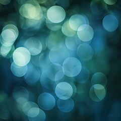 Wall Mural - A beautiful abstract background featuring soft blue bokeh lights, creating a dreamy and tranquil atmosphere for design projects.