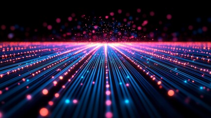 Optical fiber and internet connection speed. Cable. New ultra-fast technology and network access. Ai generative