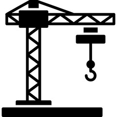 Wall Mural - Construction Crane icon