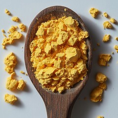 Sticker - Yellow Powder in Wooden Spoon