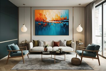 Wall Mural - Vibrant Abstract Art for Contemporary Home Decor