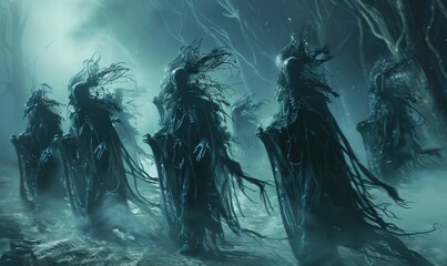 Wraith Army of the Abyss, 4K hyperrealistic photo