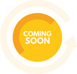 © anatolir - Circular symbol is showing the message coming soon, with an arrow pointing up