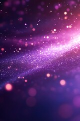 Poster - A vibrant swirl of purple and pink hues with sparkling particles, creating a dreamy and ethereal background effect.