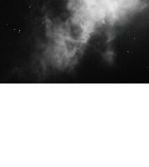 Wall Mural - ethereal white dust particles floating on transparent background