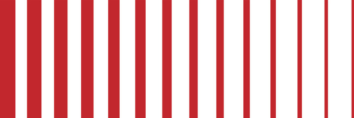 red, white stripe. seamless red stripes pattern design candy cane pattern. from thin line to thick. 