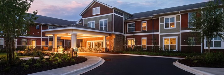 assisted living complex exterior