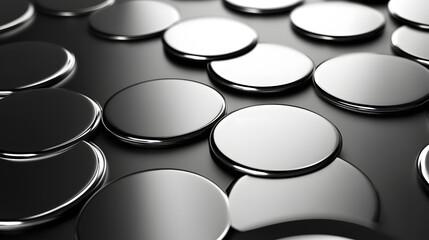 Metallic Reflective Circles