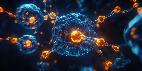 Poster - Catalysts in Action: Illustrate a molecular structure with a catalyst facilitating a reaction, showcasing the transition state and energy barriers.