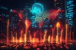 © Georgii - Digital financial landscape with glowing world map and upward trends indicating global economic growth