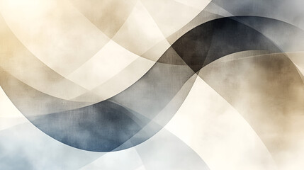 Wall Mural - abstract design featuring flowing curves and soft colors in a gentle gradient pattern