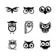 © Oemar - Owl icon logo collection PNG transparent background