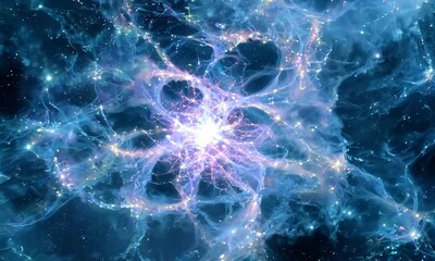 Wall Mural - intricate patterns of a star-forming region in a nearby nebula. video