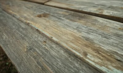 Wall Mural - Painted wooden boards with worn texture Video