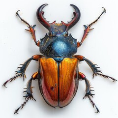 Stag Beetle isolated on white background