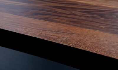 Wall Mural - Dark pine wood surface with polish Video