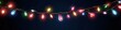 © Ziyan - Christmas lights. Vector xmas garland. Isolated cable lightbulb decoration. Holiday christmas led string color lights on transparent background.