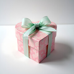 The image shows a collection of gift boxes, including a pink box, a red gift box, and a pink box with a bow These are decorated with ribbons, perfect for holidays, celebrations, or special occasions