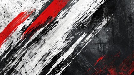 black white abstract line background with a little red splashes