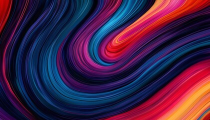 Sticker - vibrant abstract swirl of colors creates a dynamic and energetic visual effect, perfect for modern d