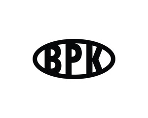 BPK logo design vector template. BPK