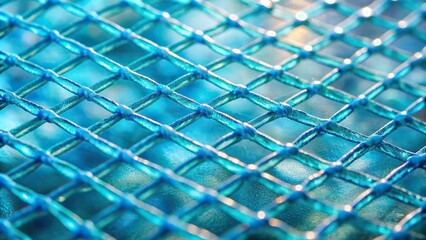 synthetic, mesh, modern, detail, closeup, lines, grid, grid-like, textile, green, macro, vivid, net, texture, geometric, vibrant, blue, Plastic net with abstract texture close up view