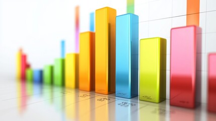 Colorful Bar Graph with Positive Trends and Insights